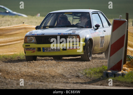 Opel Ascona à l'AvD Rallye Bade-wurtemberg 2009 - course de voitures historiques Banque D'Images