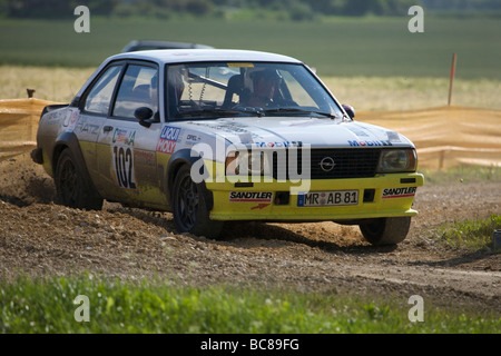 Opel Ascona à l'AvD Rallye Bade-wurtemberg 2009 - course de voitures historiques Banque D'Images