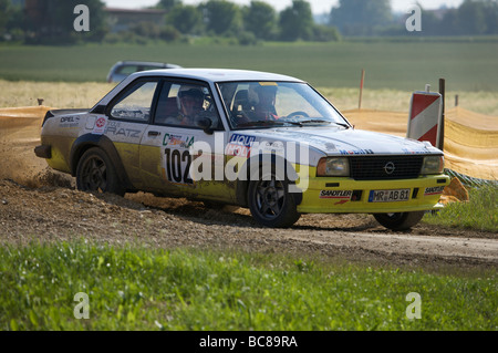 Opel Ascona à l'AvD Rallye Bade-wurtemberg 2009 - course de voitures historiques Banque D'Images