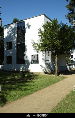 Bauhaus Dessau maisons maître extérieur Allemagne Banque D'Images