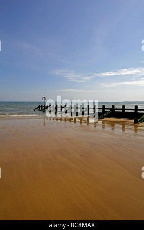 La superbe plage de sable à Aberdeen, Écosse, Royaume-Uni vu sur une journée ensoleillée. Banque D'Images