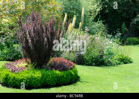 Jardin Anglais aménagé en parc Swan Mews, Somerset, UK Banque D'Images