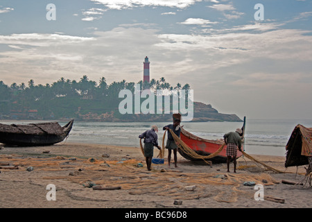 Kovalam Beach Banque D'Images