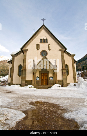 Église St Volfango Trento Moena Italie Banque D'Images