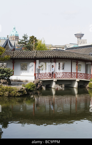 Le Dr Sun Yat Sen Park Chinatown Vancouver British Columbia Canada Banque D'Images