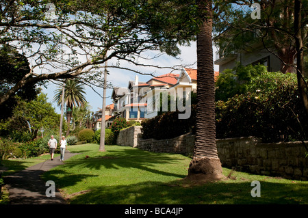 Maisons à Mosman Bay Sydney NSW Australie Banque D'Images