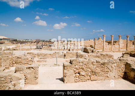 Site archéologique de Paphos Chypre période romaine maison de Theseus Banque D'Images