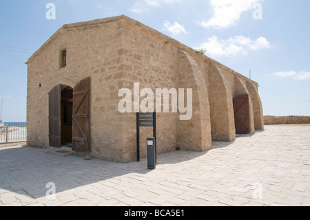 Site archéologique de Paphos Chypre centre d'accueil et cadeaux Banque D'Images