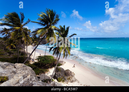 Vue sur la plage de Harrismith, Saint Philip, Barbade, Caraïbes Banque D'Images