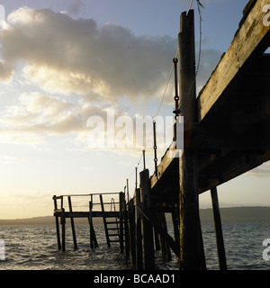 Jetée à Holywood le comté de Down en Irlande du Nord Banque D'Images