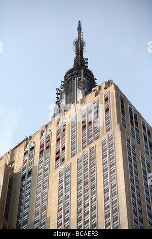 L'Empire State Building, de la fin de l'après-midi Banque D'Images