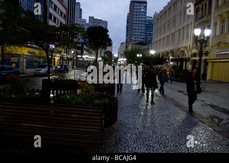 À l'aube de la ville de Curitiba Banque D'Images