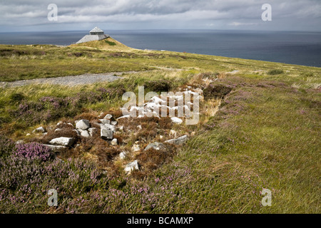 Ceide Fields, Monument de l'âge de pierre, dans le comté de Mayo, Irlande Banque D'Images