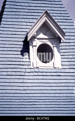 Détail de la tourelle maison PORT LOUIS ile Maurice Banque D'Images