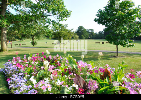 Victoria Park, South Road, Haywards Heath, West Sussex, Angleterre, Royaume-Uni Banque D'Images