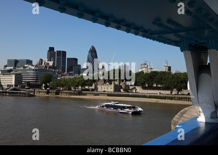 La ville de Londres de Tower Bridge Banque D'Images