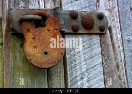 Rusty Cadenas Anciens Banque D'Images