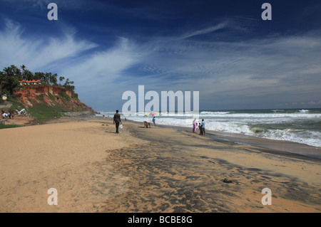 Varkala beach Kerala Inde Banque D'Images