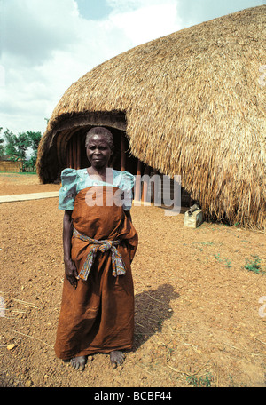 Des tombes de Kasubi Kampala Afrique de l'Est est un important site funéraire et un site religieux dans le royaume du Buganda situé sur une colline Banque D'Images