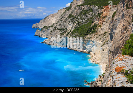 Grottes de Keri Zante Zante Zankynthos Mer Ionienne Grèce UE Union Européenne Europe Banque D'Images