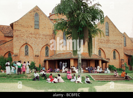 St Saint Paul s Namirembe cathédrale anglicane de l'Ouganda Kampala l'Afrique de l'édifice en briques terminée en 1915 Banque D'Images