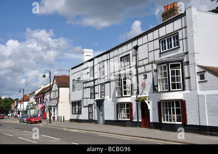 Période façades, High Street, Ripley, Surrey, Angleterre, Royaume-Uni Banque D'Images