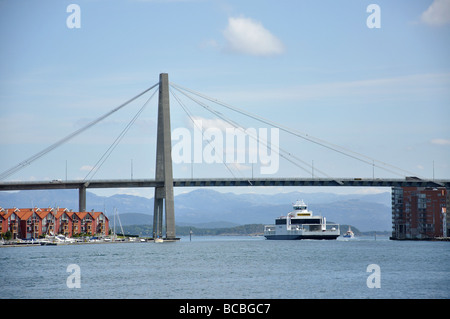 Harbour Bridge, Stavanger Harbour, Stavanger, Rogaland, Banque D'Images