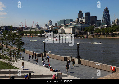 Vue sur la Tamise à Londres Banque D'Images