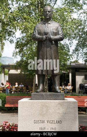 Norvège Oslo parc Frogner Gustav Vigeland statue Banque D'Images