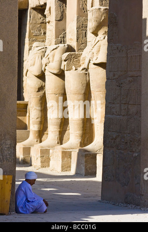 Temple de Karnak à Louxor Egypte Banque D'Images