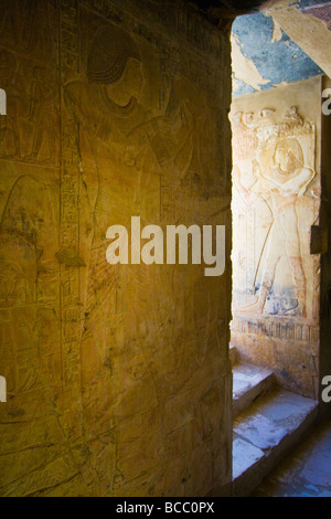 Tombe de Khaemhet sur la tombe des Nobles sur la rive ouest de Louxor en Égypte Banque D'Images