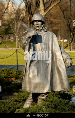 Faire progresser les soldats de statues en bronze Korean War Veterans Memorial Washington DC Washington DC nord-américaine USA United States No Banque D'Images