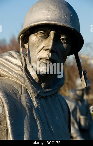 Faire progresser les soldats de statues en bronze Korean War Veterans Memorial Washington DC Washington DC nord-américaine USA United States No Banque D'Images