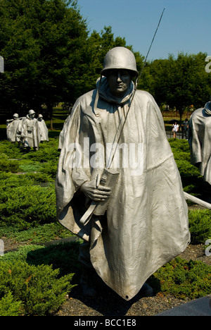 Faire progresser les soldats de statues en bronze Korean War Veterans Memorial Washington DC Washington DC nord-américaine USA United States No Banque D'Images