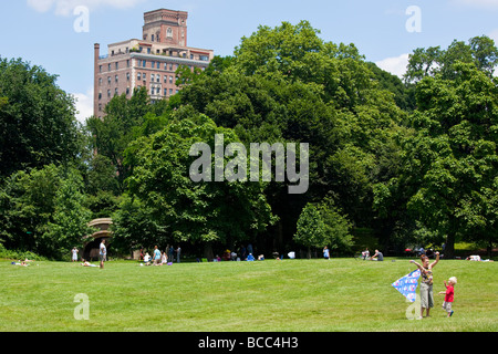 Le cerf-volant dans la région de Prospect Park à Brooklyn New York City Banque D'Images