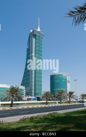 Modern trade center à Manama, Royaume de Bahreïn Banque D'Images