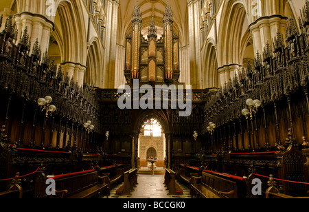 Intérieur de Beverley Minster, East Yorkshire Banque D'Images