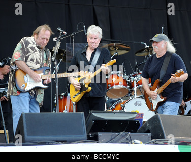 Crosby et Nash encore glastonbury 2009 Banque D'Images