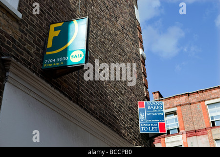 Foxton Agent Immobilier à vendre Signes Banque D'Images