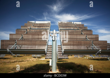 L'usine électrique construite par l'entreprise espagnole Abengo dans Sanlucar la Mayor, près de Séville, Espagne Banque D'Images