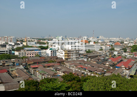 Sur Bangkok Wat Saket de la Mount temple d'Or Banque D'Images