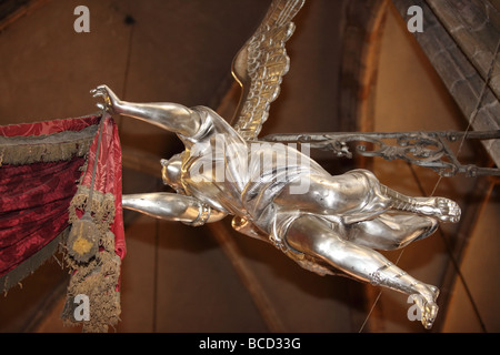 La Tombe de saint Jean Népomucène dans la Cathédrale St Vitus, Prague. Banque D'Images