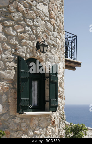 [Cap Skinari] moulin maison avec vue sur la mer [], Zante, Zante, [Îles Ioniennes], Grèce Banque D'Images