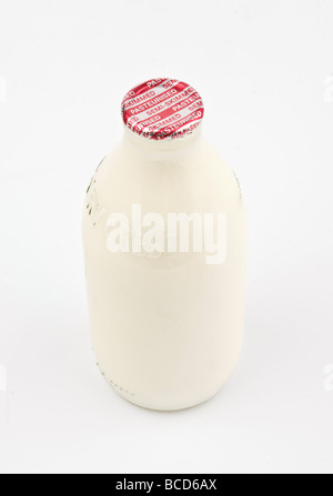 Bouteille de lait complet Banque D'Images
