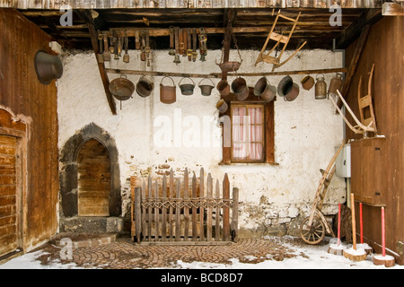 Chalet Corvara in Badia Bolzano Italie Banque D'Images