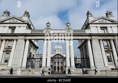 Leinster House building qui est le siège du Parlement irlandais Dublin République d'Irlande Banque D'Images