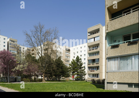 Wien Plattenbauten Immeuble vienne avec dalles préfabriquées en béton Banque D'Images