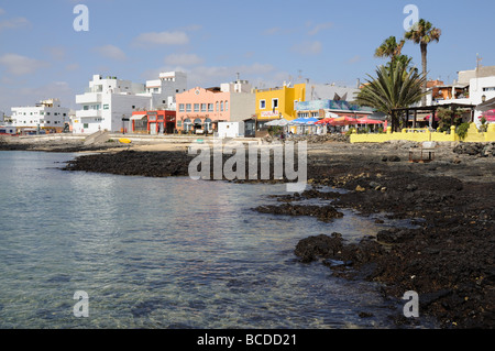 Coast à Corralejo, Fuerteventura, Îles Canaries, Espagne Banque D'Images