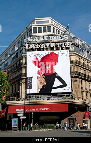 Galeries Lafayette Paris France La mode à la mode Banque D'Images