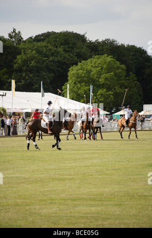 Polo match,l'Angleterre contre l'Argentine Banque D'Images